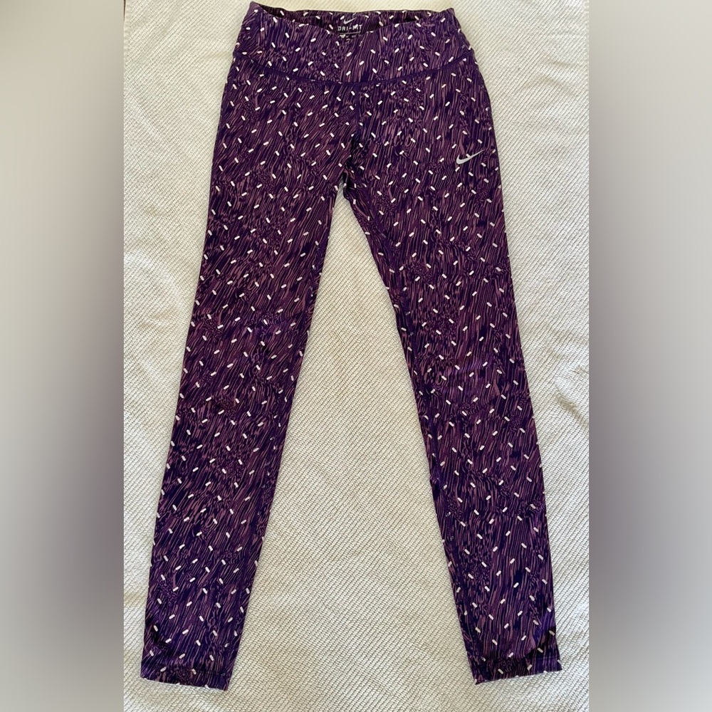 Nike Dri-FIT Women’s Running Leggings - Purple - Size XS